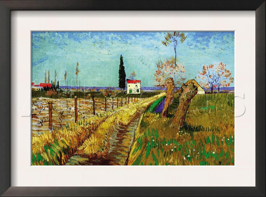 Path Through a Field with Willows - Van Gogh Painting On Canvas